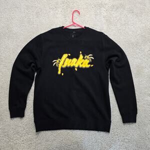 Inaka Power Mens Gym workout Sweater Bee Wasps Crewneck large Rare Y2K USA Clean